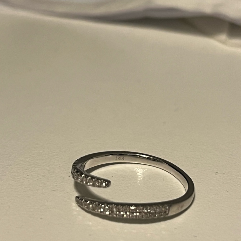 Ring Concierge Open Diamond Wrap Ring- white gold - Picture 9 of 9